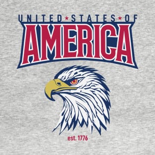Patriotic T Shirt - United States of America - Bald Eagle T-Shirt